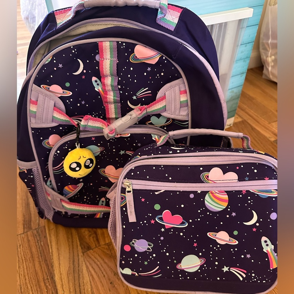 Pottery barn kid glow in the dark solar system  backpack and lunch box